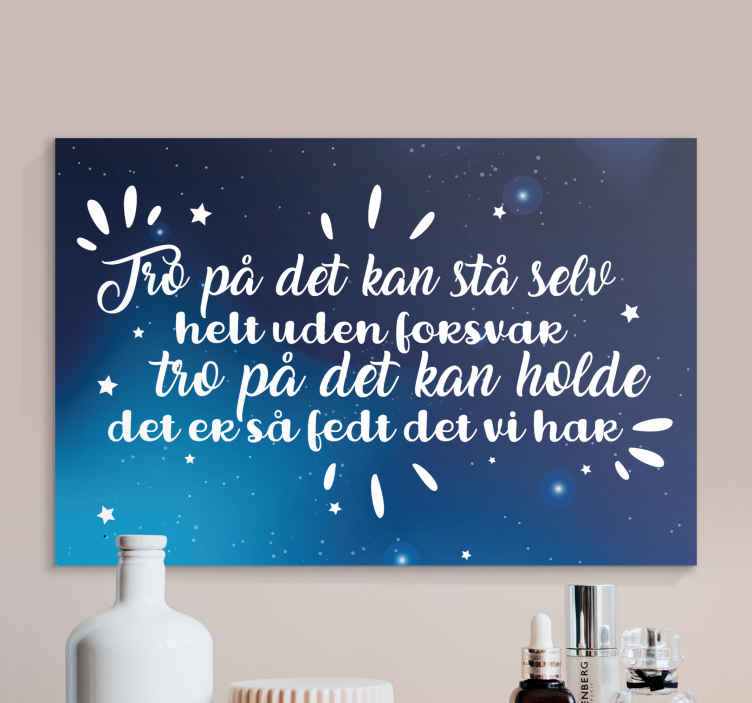 Lyrics - det kan vare citat lærred - TenStickers