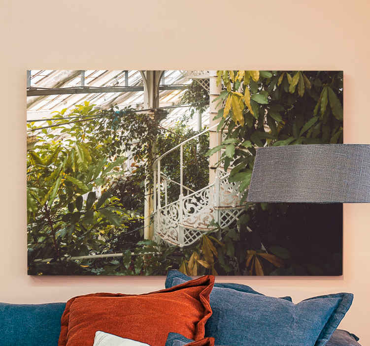 Cottagecore kasvitieteellinen canvas taulu maisema - Tenstickers