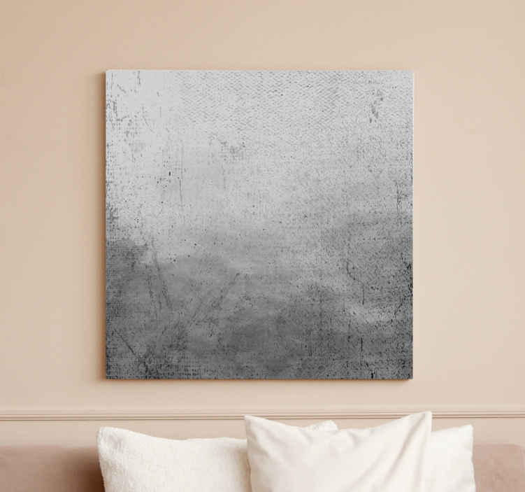Cuadro en arte Efecto acuarela ombre en gris - TenVinilo