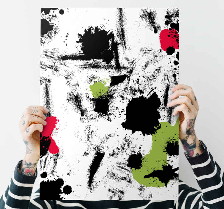 Tableau abstraite Taches artistiques au décor éclectique - TenStickers