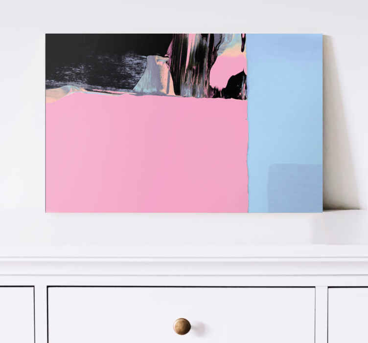 Tableau abstrait segments de couleurs abstraites - TenStickers