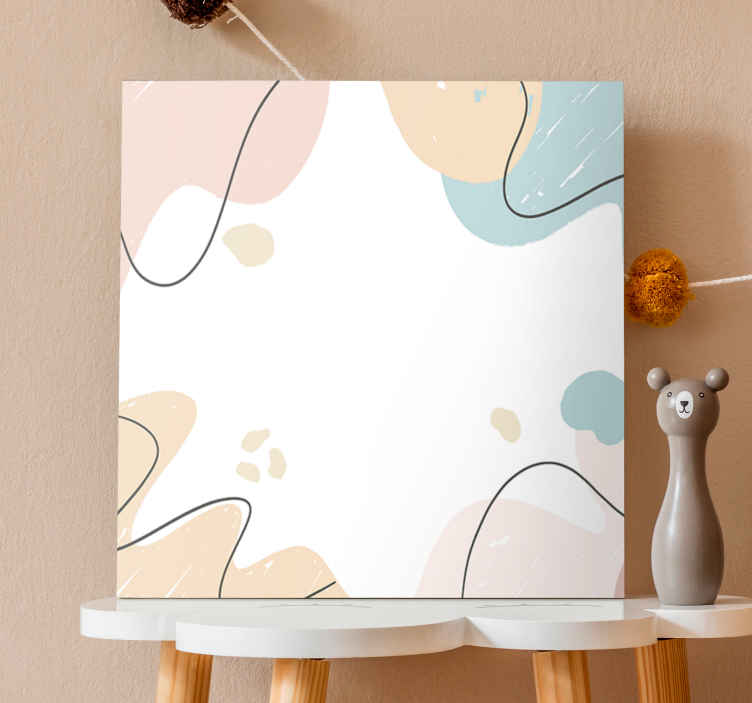Cuadro bodegones formas frutales abstractas - TenVinilo