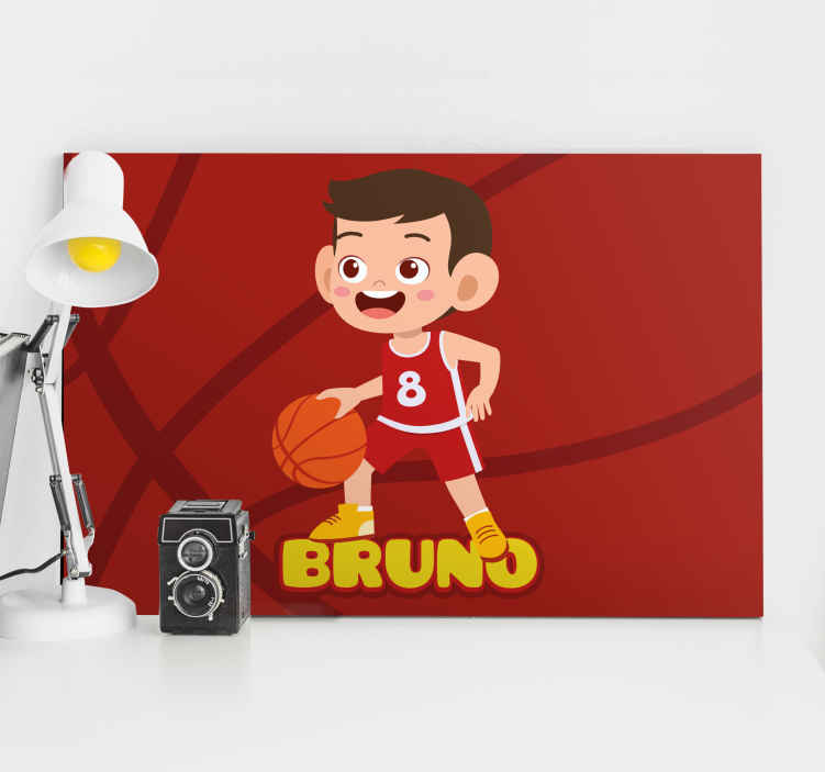Slika na platnu sport veseo košarkaš - TenStickers