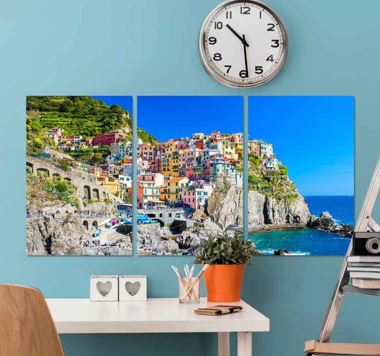 Quadro paesaggio Paesaggio blu della toscana