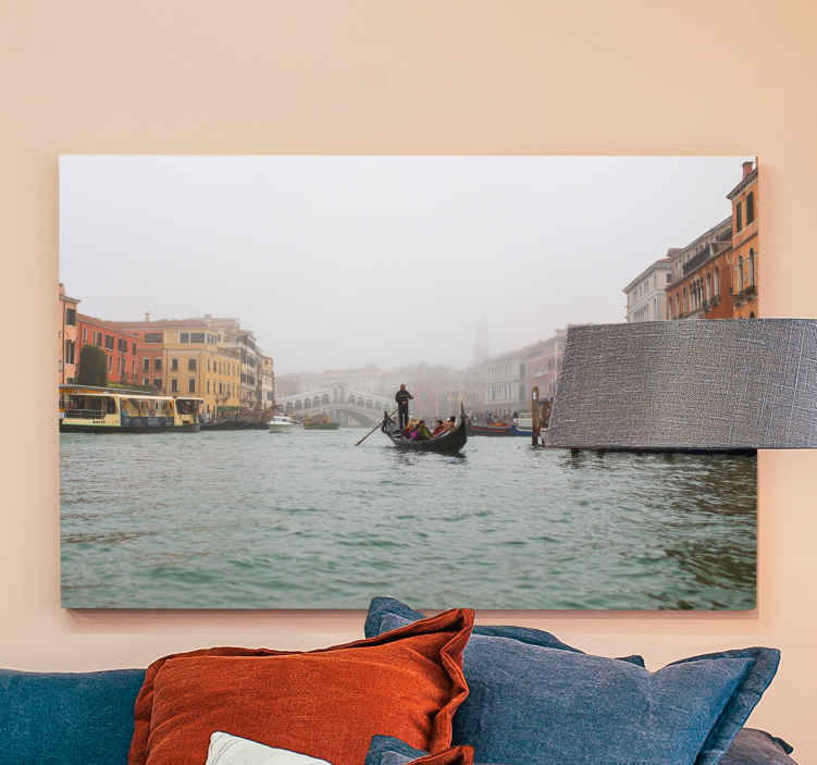 Quadro soggiorno Venezia bellissimi canali