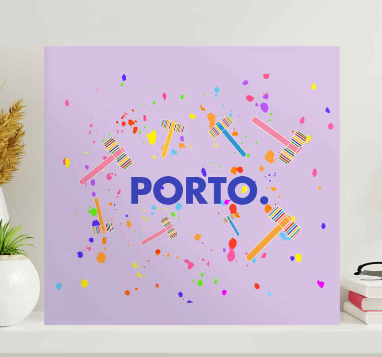 Arte em tela "martelinhos são joão" - TenStickers