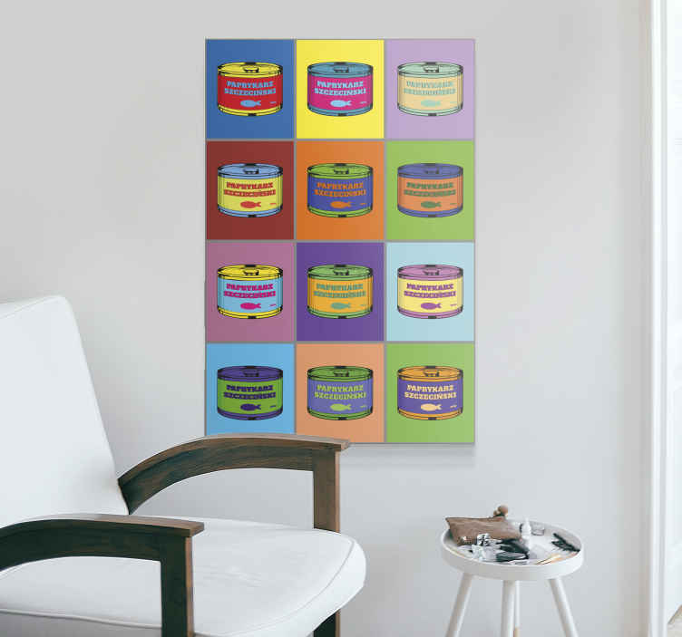Obraz artystyczny "paprykarz" w stylu pop-art - TenStickers