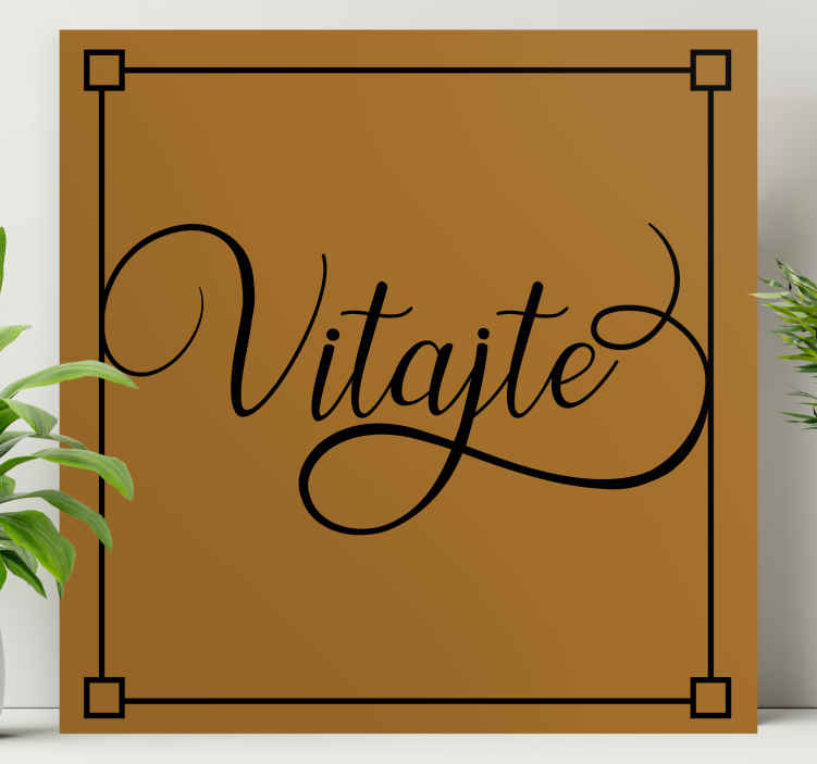 Originálny obraz na stenu Vitajte - Tenstickers