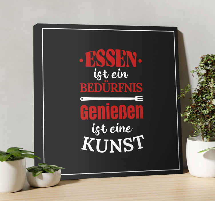 Wandbilder Essen ist ein Bedürfnis - TenStickers