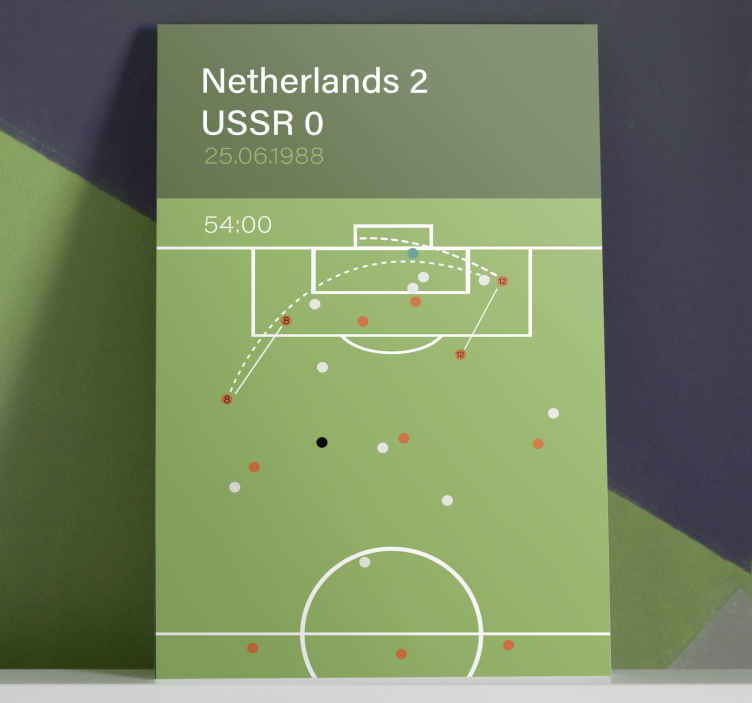 EK voetbal 1988 canvas schilderij - TenStickers