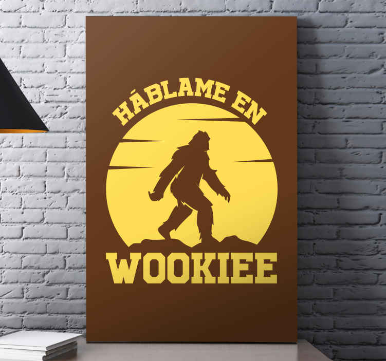 Cuadro de personajes háblame wookie - diseño