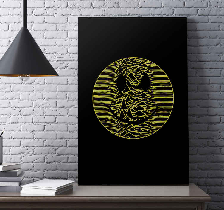 Pulsar smiley face canvas pictures room - TenStickers