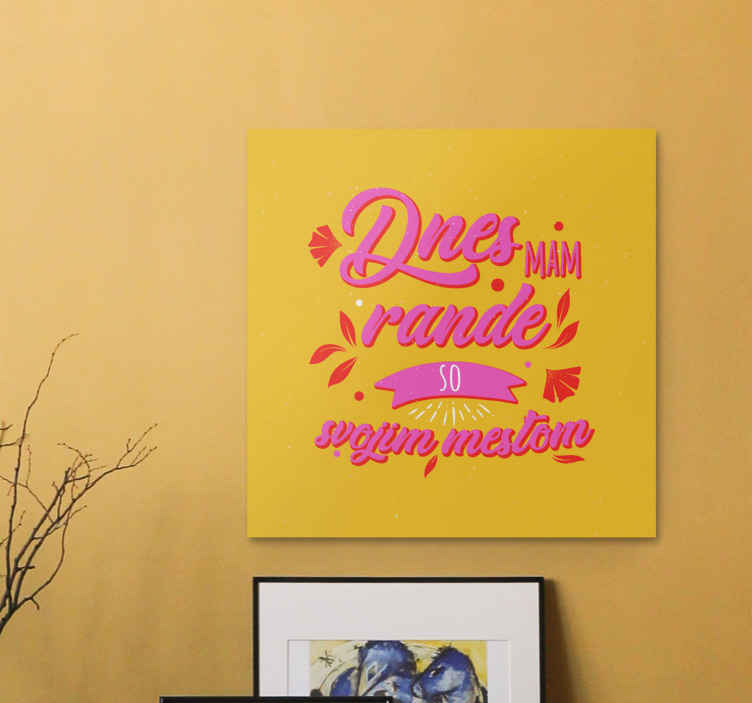 Obraz na stenu Dnes mam rande - Tenstickers