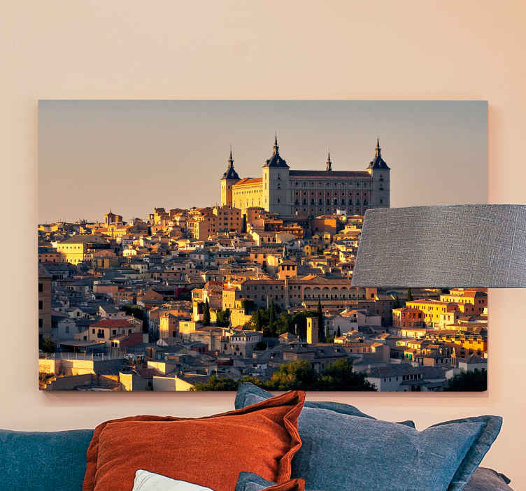 Cuadro ciudades Alcázar de Toledo - TenVinilo