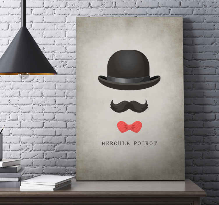 Poirot Iconic character canvas prints - TenStickers