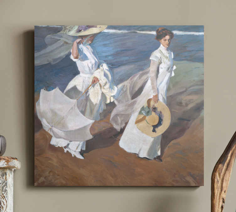 Cuadro en arte Paseo al Mar - TenVinilo