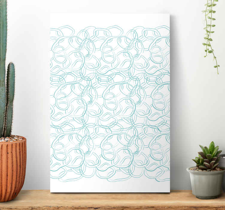 Abstract circular modern  abstract canvas - TenStickers