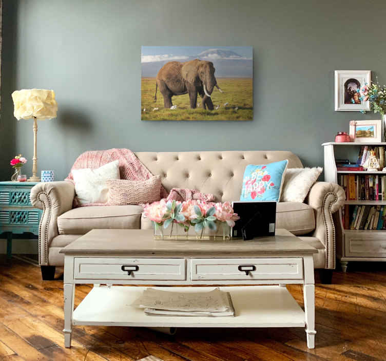 Kilimanjaro elephant elephant wallart - TenStickers