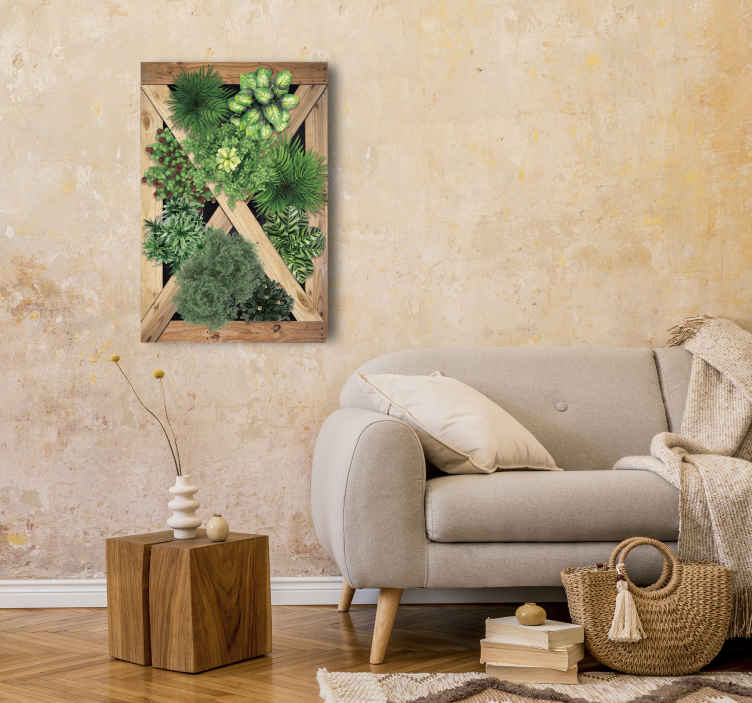 Canvas rustijk met natuur - TenStickers