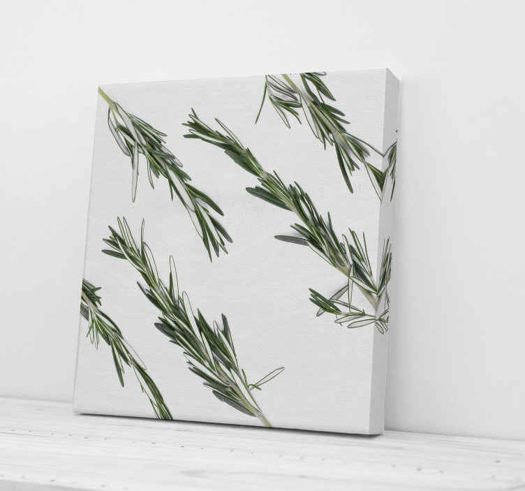 Cuadro de plantas Romero - pared para cocina