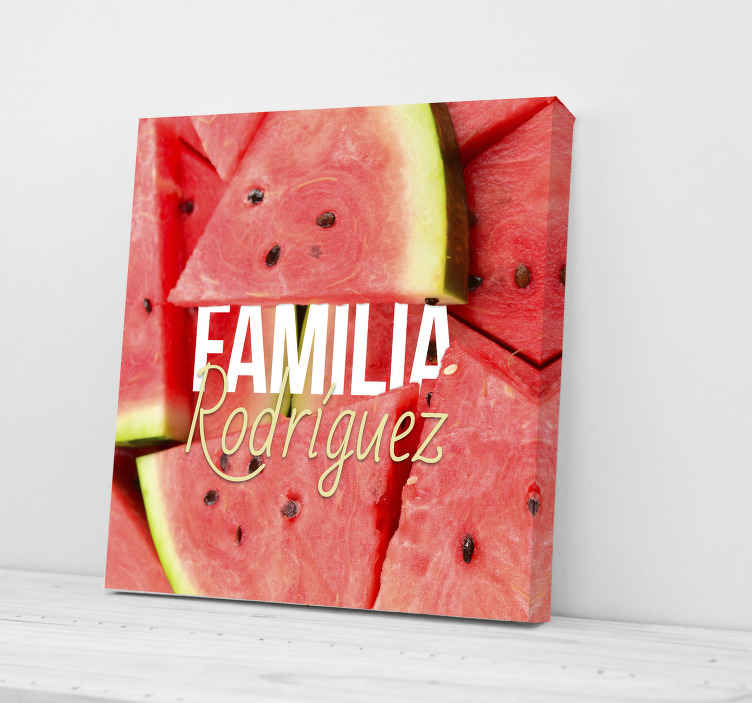 Cuadro de bodegones Sandia - pared para cocina