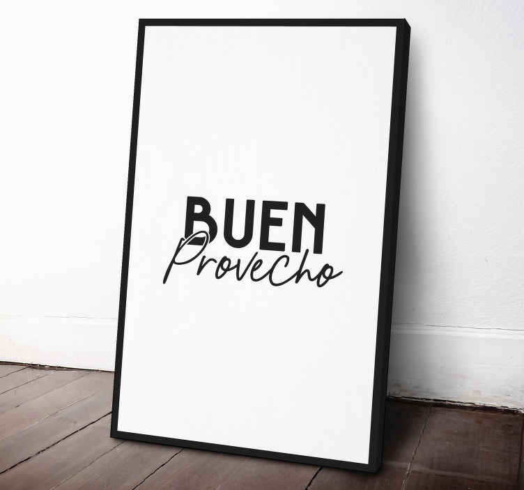 Cuadro cocina Buen Provecho - decoración de