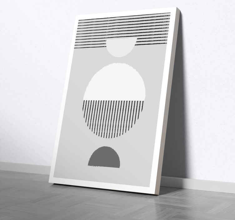 Quadro sala de jantar círculo estilo nórdico - TenStickers