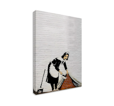 Cleaning lady canvas art - TenStickers