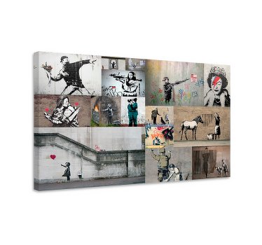 Flere kunstarter kunst lærredsbillede - TenStickers