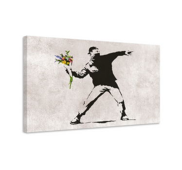 Smide blomster kunst lærredsbillede - TenStickers