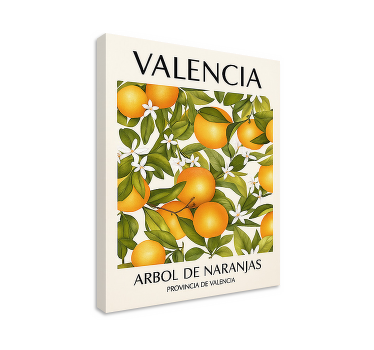 Cuadro para cocina naranjo de valencia - TenVinilo