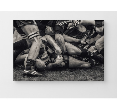 Cuadro artístico jugadores de rugby - TenVinilo