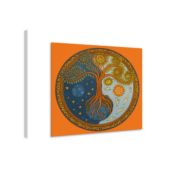 tableau déco salon arbre de vie spirituel - TenStickers