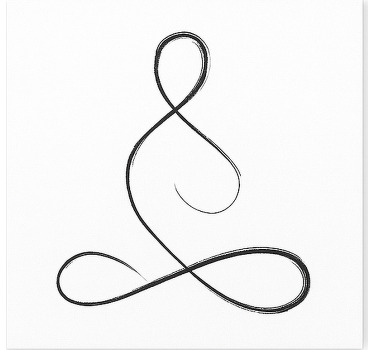 Andningsyoga-design Kanvas sport - Tenstickers