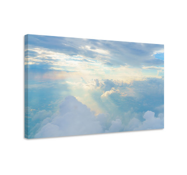 Blue canvas print of heaven - TenStickers