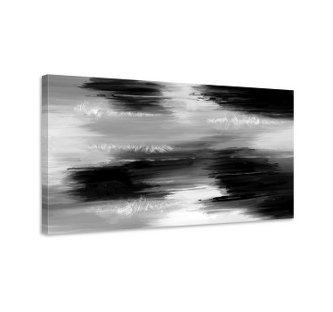 Cuadro gris pintura abstracta - TenVinilo