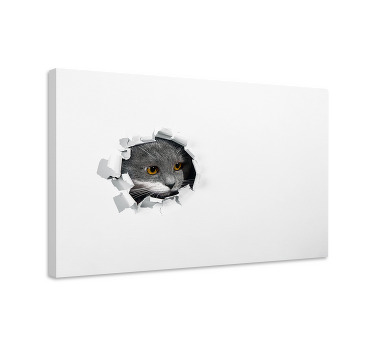 Cuki macskák vászon macskák - TenStickers