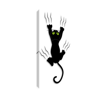 Cuadro de gatos vinilo infantil de gato en la pared - TenVinilo