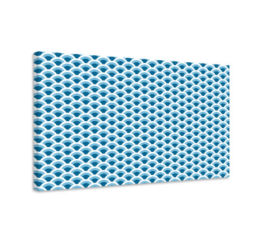 Wandbild fische in blauen farbtönen schuppen - TenStickers
