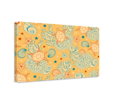 Wandbild fische unterwasserleben sanfte farben laptop - TenStickers