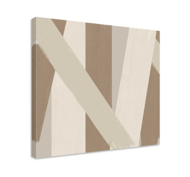 Beige canvas schilderij kleur arena - TenStickers