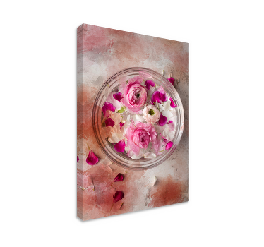 Floral bowl 3D modern canvas wall art - TenStickers