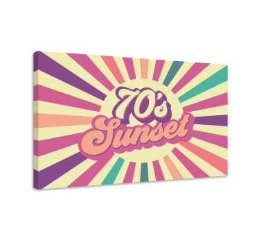 Wandbilder Sprüche retro sonnenuntergang grafik - TenStickers
