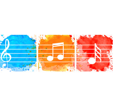 Let your passion for music express itself with this music canvas art, you will give a unique style to your room with this impression of musical note