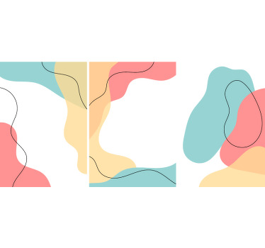 Redecorate your space with a lovely and adorable effective appearance with this abstract Nordic Scandinavian canvas prints.