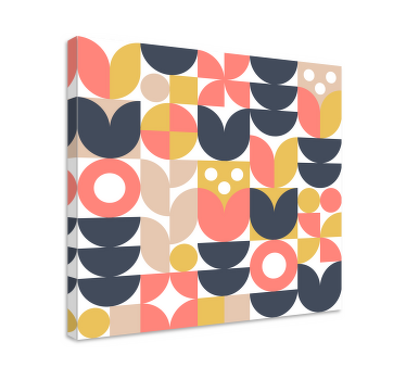 Geometrisk nordisk kunsttryk - TenStickers