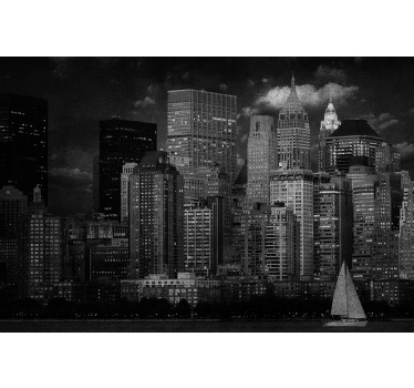 Imagine the look you would be presenting on your living room with this  black and white city view modern canvas wall art. Printed in quality finish.