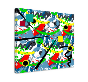 Leinwandbild abstrakt abstraktes geometrisches chaos - TenStickers