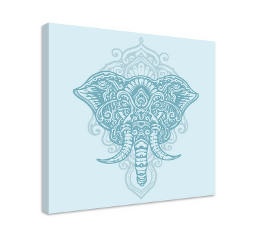 Quadro com mandala Mandala de elefante - TenStickers