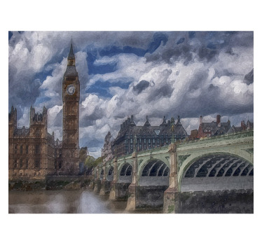 Canvas print with Big Ben. It presents a bridge in Lindon and Big Ben. You ccan choose proper size. Check it out yourself!